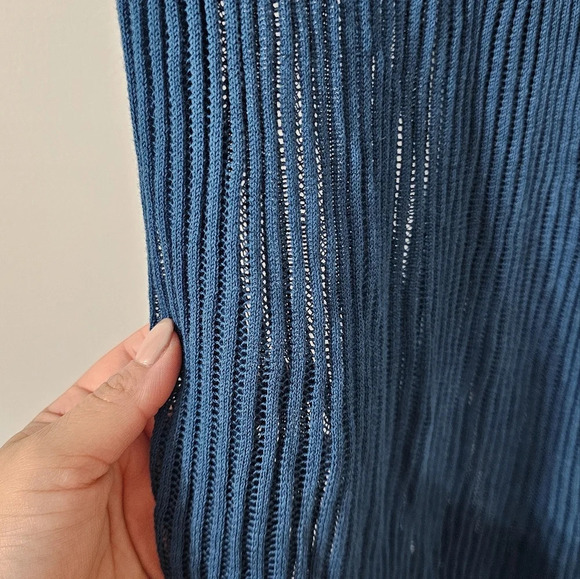 Women's Oblong Travel Wrap Scarf in Teal- A New Day, One Size - Picture 3 of 6